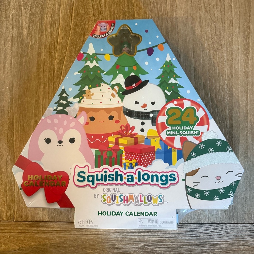 Squish-a-longs Holiday Countdown Advent Calendar – Includes 24 Mini-Squish